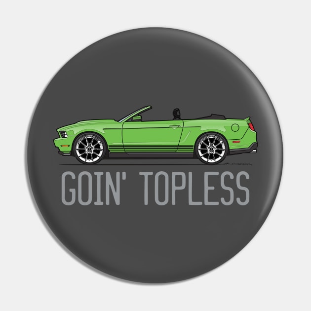 Convertible Goin Topless-Lime Green Pin by JRCustoms44