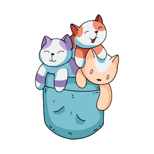 three cute cats T-Shirt