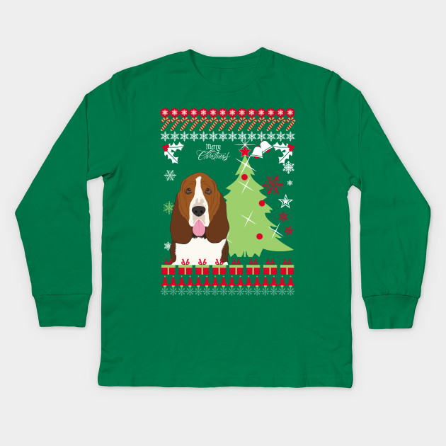 basset hound ugly christmas sweater