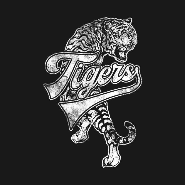 Tigers Mascot T Shirt Vintage Sports Name Tee Design by bigraydesigns