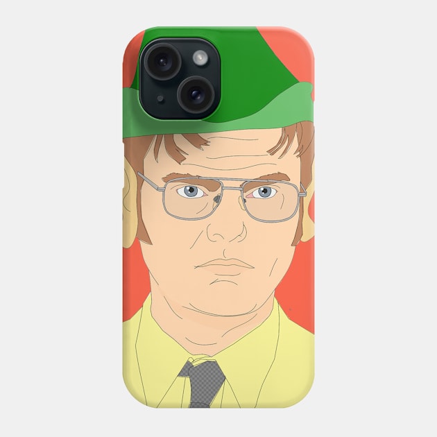 Dwight Christmas Phone Case by fernandaffp