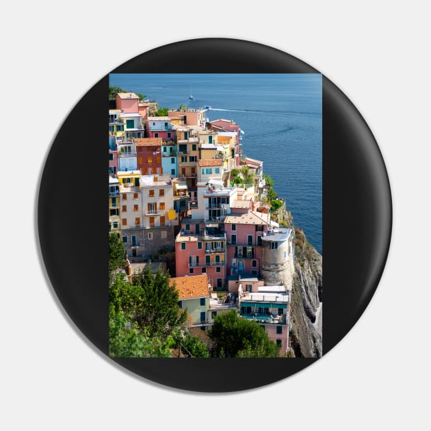 View on the cliff town of Manarola, one of the colorful Cinque Terre on the Italian west coast Pin by Dolfilms