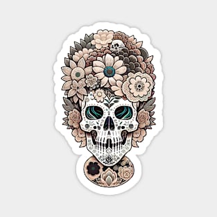 skull flower Magnet