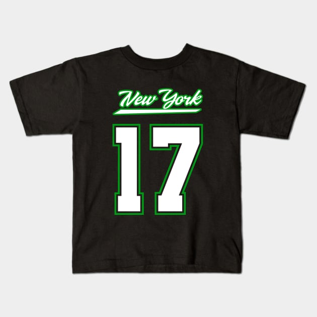 Garrett Wilson New York Jets Black Jersey Shirt T-Shirt Kids T-Shirt