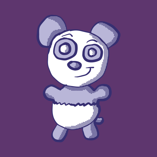 Cute Purple Panda by Eric03091978