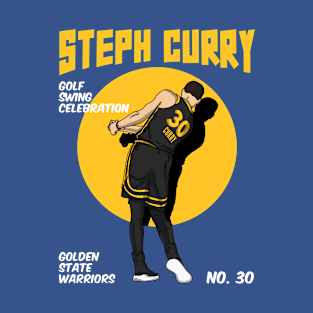 Steph Curry With The Golf Celebration T-Shirt