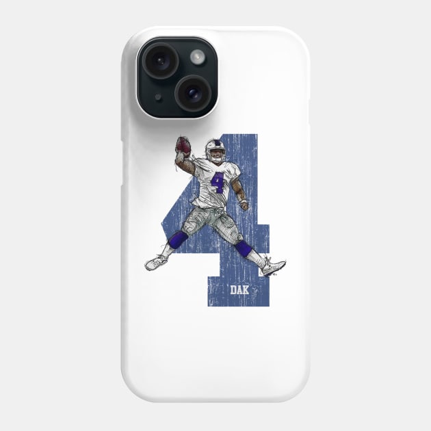 Dak Prescott Dallas Jump Phone Case by MASTER_SHAOLIN