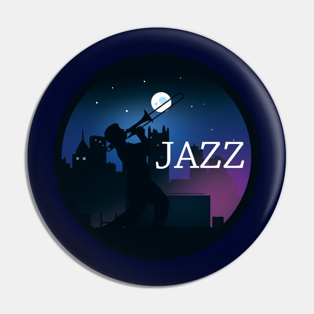 Trombone Player Pin by PoetandChef