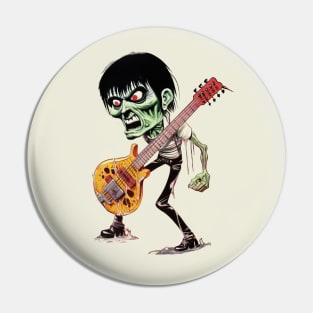 Zombie Rockstar Pin