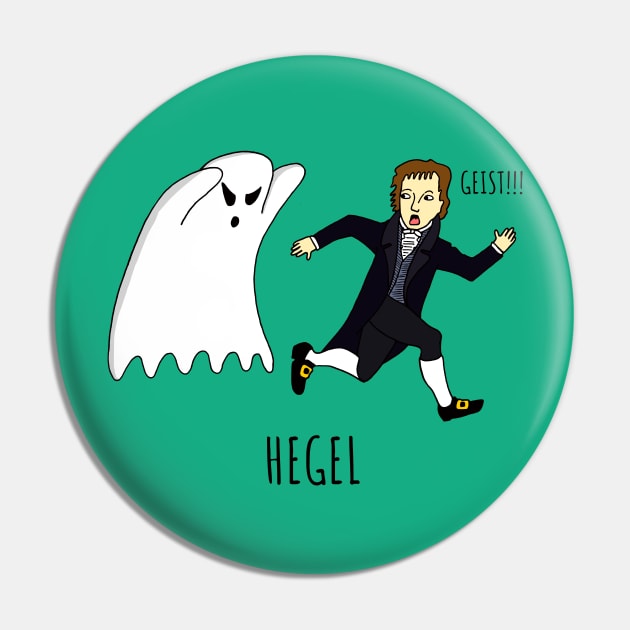 Hegel & The Geist Pin by unexaminedlife