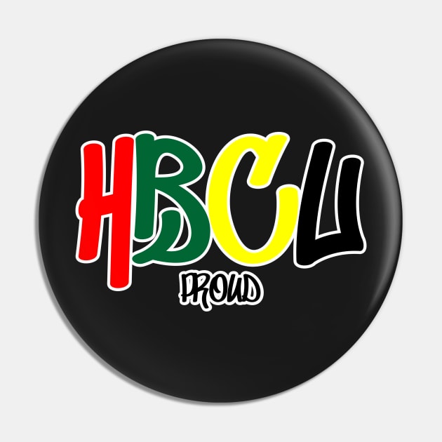 HBCU Proud Graffiti Design Pin by OTM Sports & Graphics