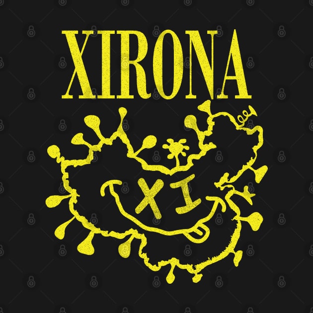 Xirona Xi Jinping China Grunge Happy Virus Face by PelagiosCorner