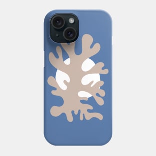 Blue, Sand Leaves Matisse Inspired Abstract Phone Case