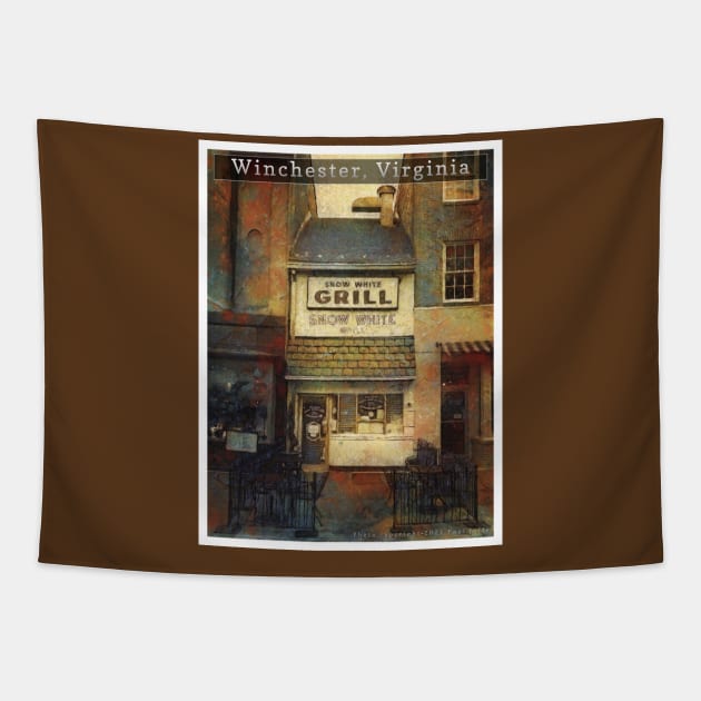 Winchester, Virginia Grill Tapestry by pvjaffe