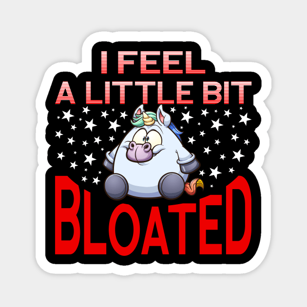 Unicorn slimming overweight food diet food Magnet by Monstershirts