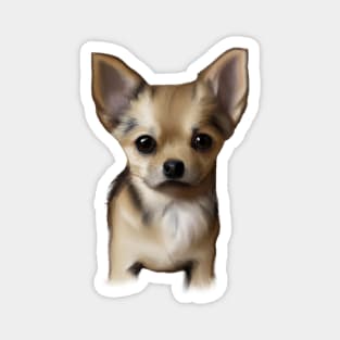 Cute Chihuahua Drawing Magnet