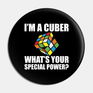 Rubik Cube - I'm a cuber what's your special power? Pin