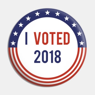 I Voted 2018 Pin