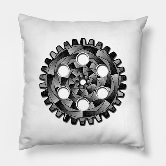 Gearwheel Pillow by Gaspar Avila