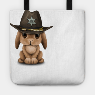 Cute Baby Bunny Rabbit Sheriff Tote