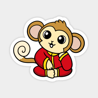 Chinese New Year Monkey Magnet