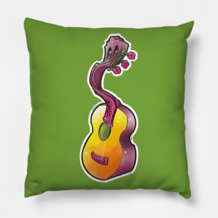 dancing acoustic guitar Pillow