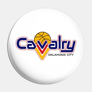 Classic Oklahoma City Cavalry Basketball 1990 Pin