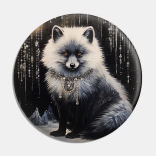 Arctic Fox Pin