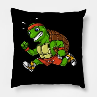 Turtle Running Motivation Tortoise Cardio Workout Pillow