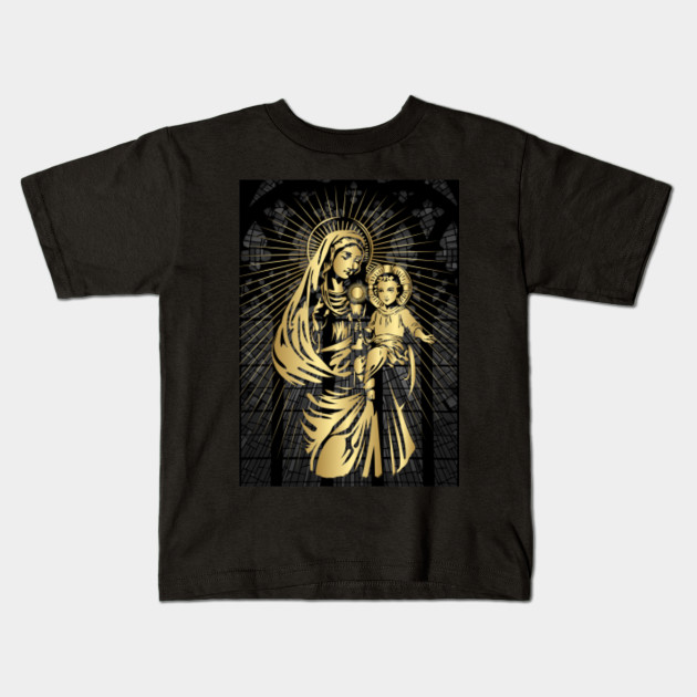 Mary Mother Of Jesus Catholic Kids T Shirt Teepublic