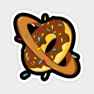 Planet Donut Space Funny Donut Lover Magnet