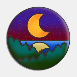 Moonset Pin
