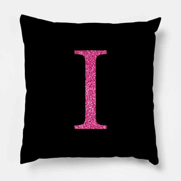 Pink I Pillow by lolosenese