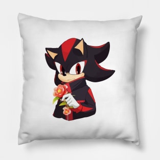 sonic black Pillow