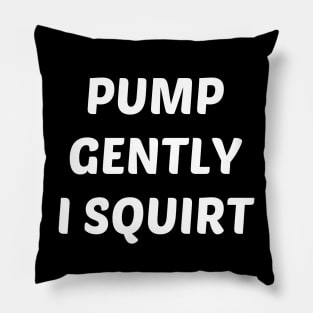 pump gently i squirt Pillow