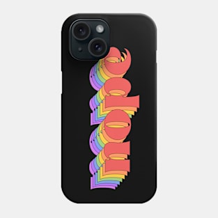 Slang: nope (bright rainbow repeated letters) Phone Case