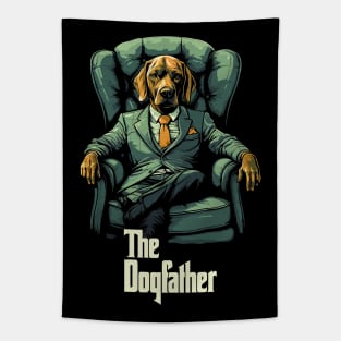 The Dogfather --- Retro Dog Lover Design Tapestry