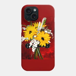 Wildflower Bouquet Original Art Painting Phone Case