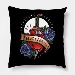 Heart Breaker Tattoo Pillow