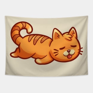 Sleepy Cat Mood Tapestry