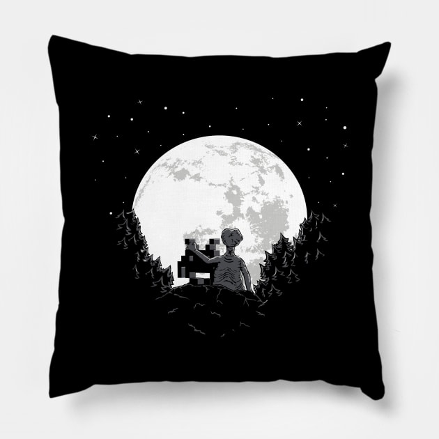 Space love Pillow by rodrigobhz