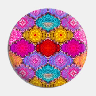 Colorful Abstract Ethnic Pin