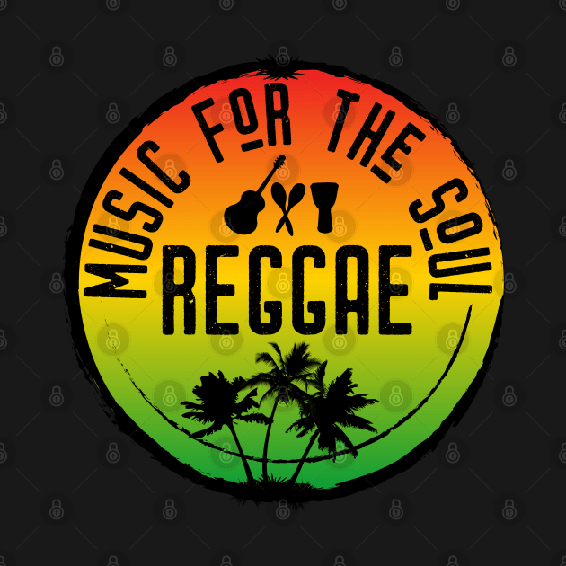 Reggae Music Quote Rasta Flag Colours by HotHibiscus