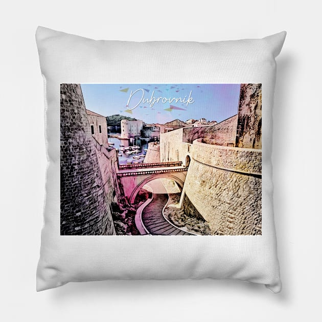 Dubrovnik Pillow by Print&fun