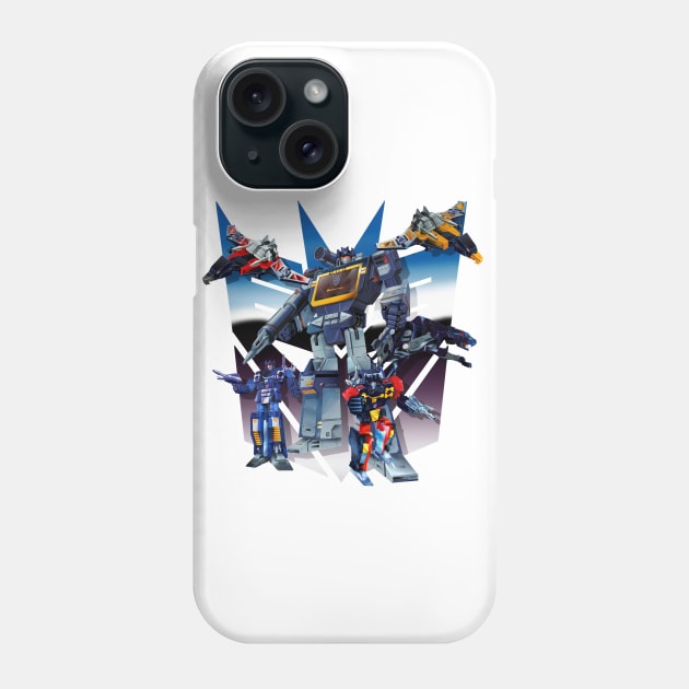 Masterpiece Soundwave and Cassettes Phone Case by Draconis130