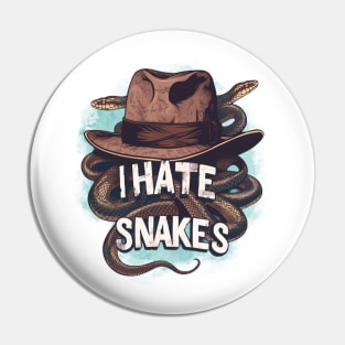 I Hat Snakes - Fedora Hat - Indy Pin