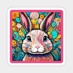 Rainbow Hare #004 Magnet