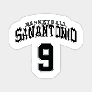 San Antonio Basketball - Player Number 9 Magnet