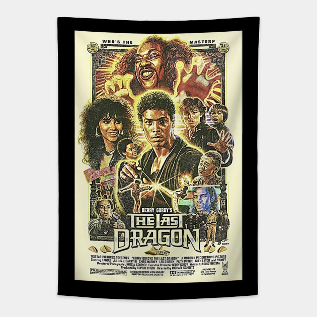 The Last Dragon Movie Poster Tapestry by Alema Art