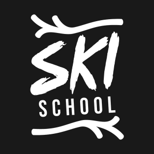 Course Ski School Teacher Skiing Skier Instructor T-Shirt